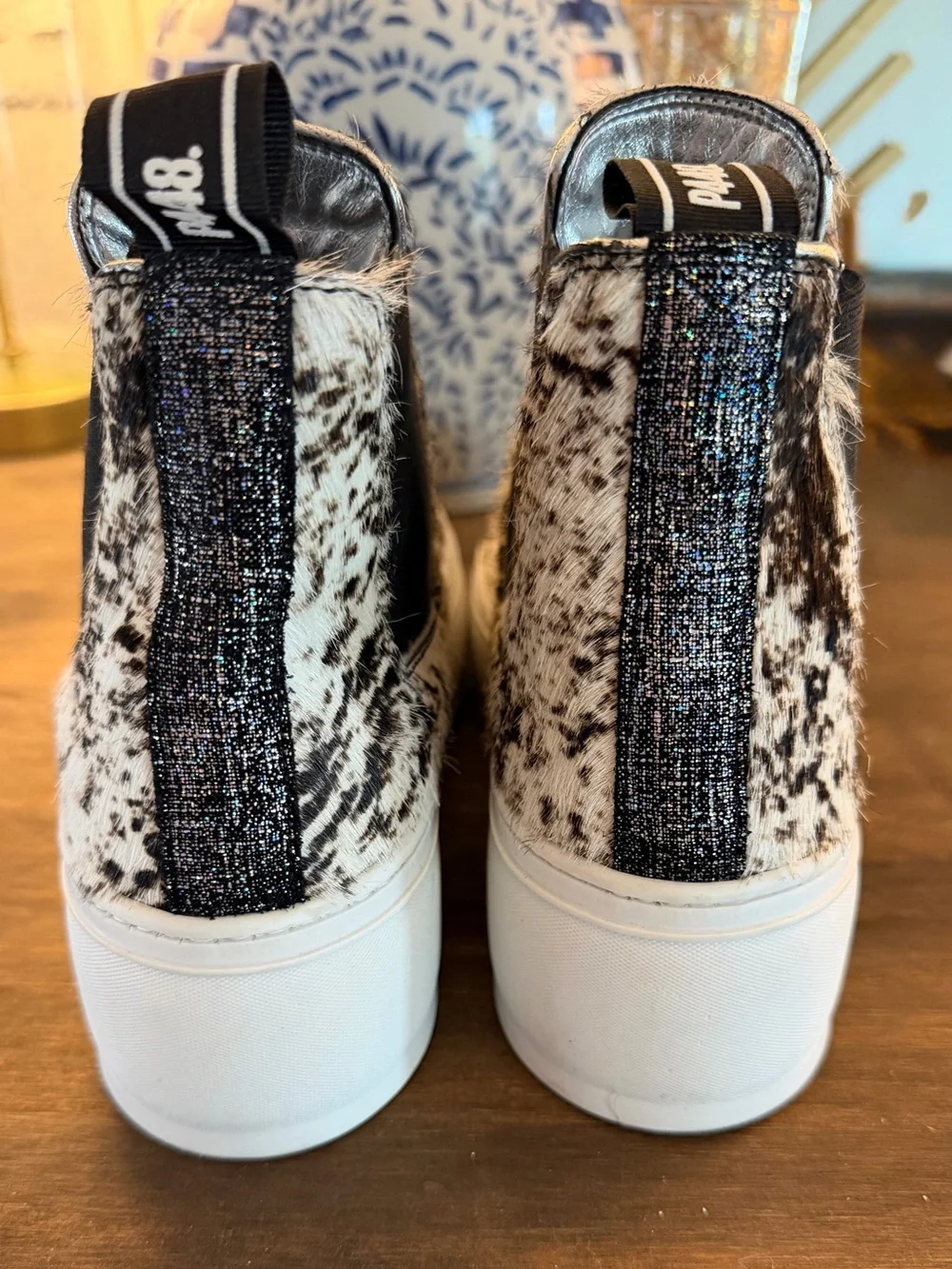 P448 Women's P448 Lucy Calf Hair Jafra Platform Sneakers